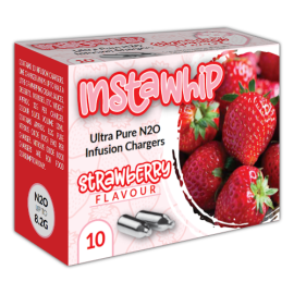 InstaWhip N2O Strawberry Infusion Chargers 10 Pack x 6 (60 Bulbs) InstaWhip N2O Strawberry Infusion Chargers 10 Pack x 6 (60 Bulbs)